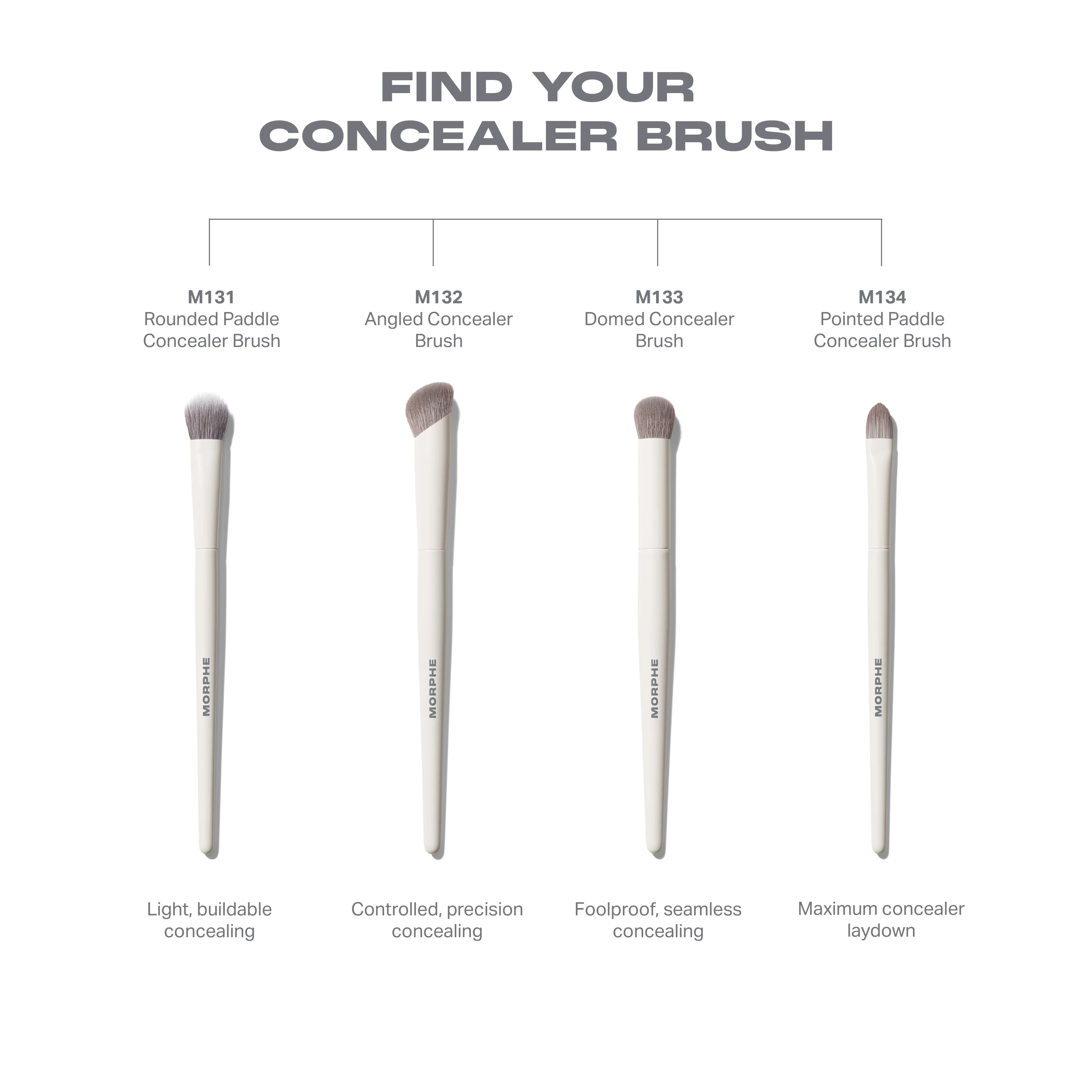 M131 Rounded Paddle Concealer Brush - Image 5