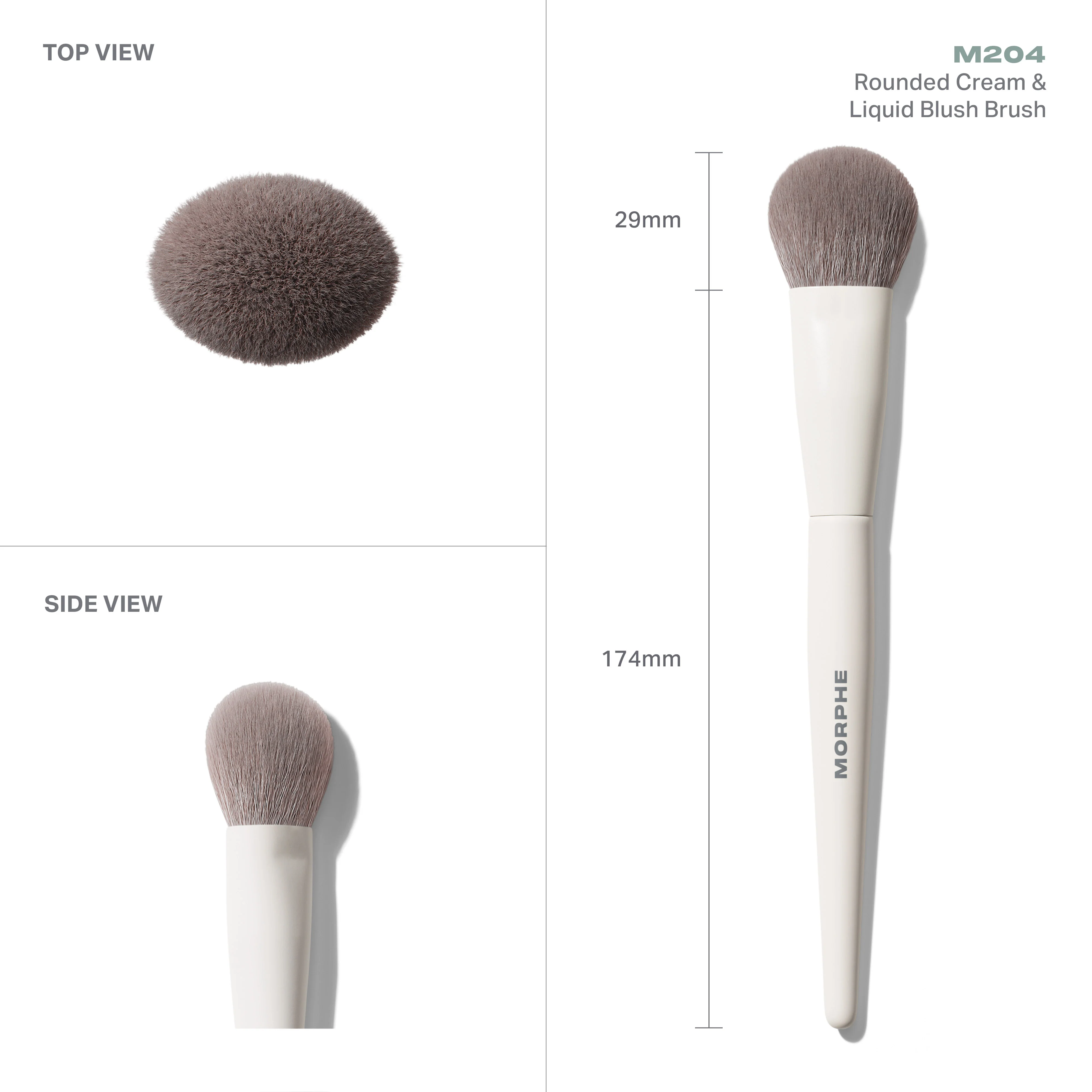 M204 Rounded Cream & Liquid Blush Brush - Image 3