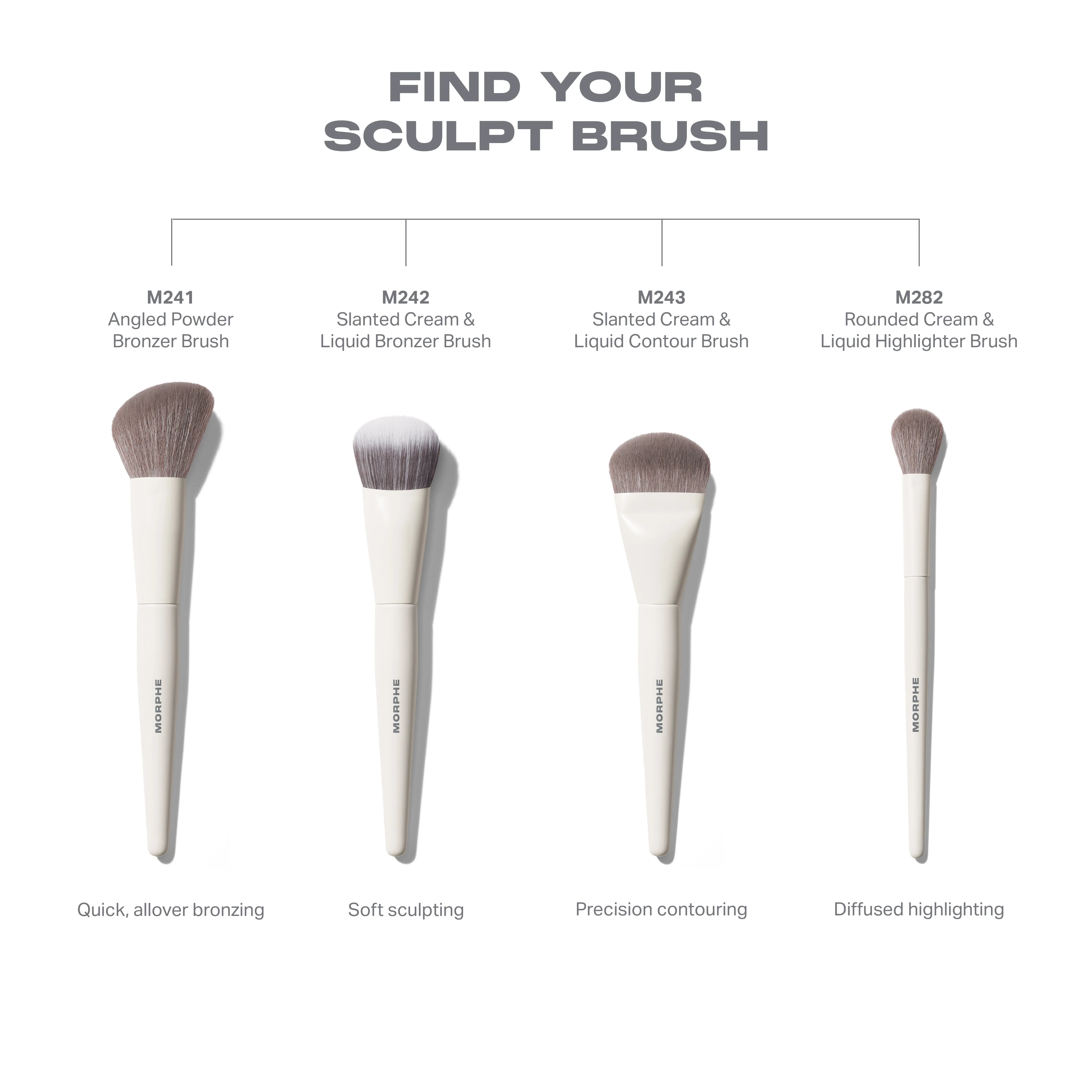M282 Rounded Cream & Liquid Highlight Brush - Image 5