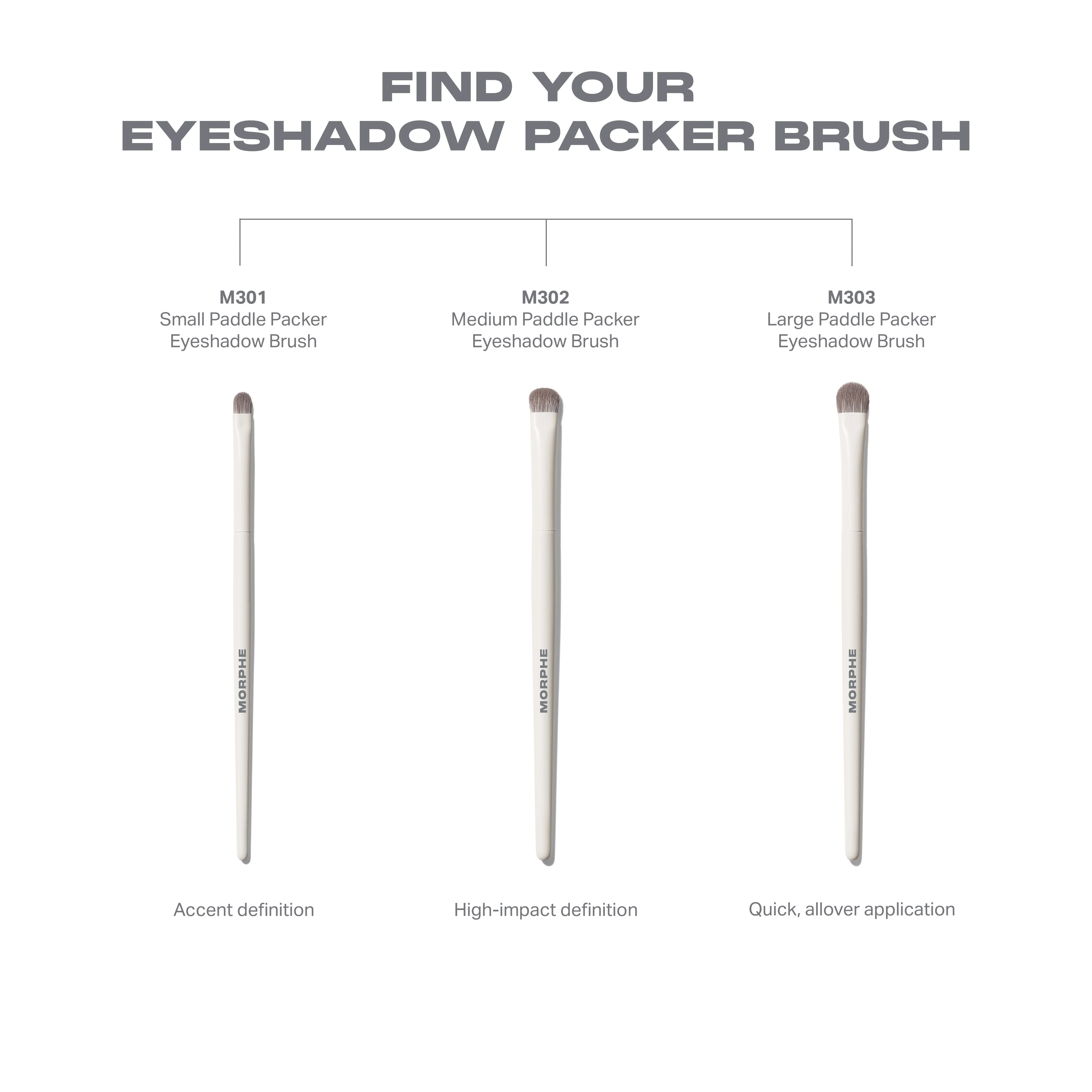 M302 Medium Paddle Packer Eyeshadow Brush - Image 5